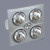 阳光照明三合一多功能四灯灯暖浴霸嵌入式普通吊灯换气卫生间灯泡 灯暖浴霸(YSH4318-20)3060
