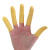 手指套米黄色工业一次性乳胶橡胶劳保加厚光滑无粉尘手指套 黑色磨砂500克（中号）
