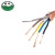 绿城 铜芯电力电缆ZCN-RVVP 5*0.3黑色1米 100米起售