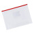 稳斯坦 WST1036 拉链档案袋（10个）透明文件夹 防水资料袋 公文袋 （发票袋26*17cm）