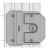 VLEN 门锁6-8系列，长87-89mm铸铁 货期90天 起订量5个