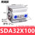 忽风亚德客型小型薄型气缸SDA32*5X10/20/30/40/50/60/75/80/100/15 SDA32-100高端款