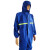 安美尚（ams）连体雨衣连帽款带反光条防尘防水工作服通达带脚套定做 2XL码 1套
