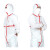 3M 4565白色带帽红色胶条连体防护服 防尘液态化学品喷洒实验室工业清洁作业 L