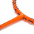 川崎（KAWASAKI） 羽毛球拍全碳素单拍超轻攻守兼备型羽拍二星拍 5380 橙色（已穿线）