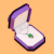 紫色八角绒布首饰盒戒指盒项链盒耳钉盒吊坠盒手镯盒礼品盒 紫色八角绒布小吊坠盒白底色 00429