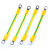 适用光伏板接地线BVR4平方黄绿双色桥架跨接线太阳能机房设备连接线【1月3日发完】 6平方总长15厘米5毫米100根