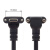 螺丝USB-C数据线Type-C锁紧适用Reaense R200 SR300 D415 D435 直头带螺丝 1m