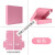 快递纸箱 彩色飞机盒 特硬3层5层双E坑KK包装纸盒纸箱支持定制印 粉红色 定制规格