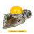 LISM遮阳帽檐工地遮阳帽施工安全帽防晒加大男风扇夏季带的帽子工程 黄色风扇帽+迷彩色遮阳帽冰袖