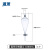 湘玻 分液漏斗梨形 聚四氟活塞具塞 玻璃螺口 实验室油液分离分液器 【1000mL】玻璃活塞 1个