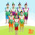 儿童葫芦娃cos服成人演出亲子六一演服幼儿园卡通衣服环保套装 红色大娃全套 90