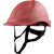 麦可辰碳纤维纹路工地盔防砸安全帽男ABS建筑防砸国标LOGO印字DSQ20X SBD-1P亚红