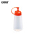 安赛瑞 塑料挤压瓶 调味瓶塑料软挤压瓶 (5个装) 尖嘴挤酱瓶细口调料瓶 橘色 300ML 26777