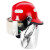 朋安东安消防3C认证头盔14款消防灭火事故救援黄头盔防护头盔消防员安全头盔阻燃披肩 14款红头盔