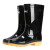 回力 雨鞋防护塑胶雨鞋807高筒中筒防水防滑耐磨水靴 黑色-高筒 42码
