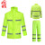 者也 成人户外加厚反光雨衣交通劳保雨衣雨裤套装 标准款荧光绿反光雨衣 2XL
