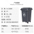 谐晟 环卫垃圾桶 分类垃圾桶加厚带盖塑料方形农村四色环卫垃圾箱厂家 灰色加厚带轮50L 1个 
