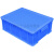塑料周转箱带盖加厚长方形胶箱框筐胶框收集箱收纳箱零件盒物流箱 CS4号胶箱蓝色无盖 中号