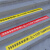 PVC警示地贴 加强版高粘地贴 斜线长条地面用警示标识 红色小心台阶50*10cm两张