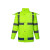 久臻 8015  交通警示分体雨衣雨裤套装 交通路政巡逻YGL04款  可定制 荧光绿 M160