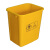 医疗废弃物垃圾桶黄色无盖桶加厚塑料污物桶废物医院生活灰色小号 3L黄色无盖桶