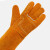 电焊手套长款牛皮加托焊工焊接皮手套耐用隔热防护手套劳保手套 黄布二指加固款