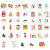 稳斯坦 WST3001 标签纸 手帐本和纸贴纸 40枚 礼品贴画装饰胶带DIY 海边假日