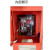 工地三级工业配电箱户外防雨移动手提220V标准一机一闸动力箱 红色