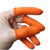 金诗洛 KSL022 一次性乳胶防滑手指套 无尘无粉农业指套 劳保手套 橘色 29（大号）
