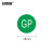 安赛瑞 GP标签绿色环保贴 环保标志不干胶标签贴纸 绿色白字 GP圆形20mm（1000枚装） 240436