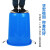 大号加厚塑料圆桶储水带盖桶消毒发酵酿酒工业储存胶桶手提式圆形桶 160L水桶蓝色带盖