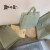 ins薄荷绿简单手提袋干净包装袋加厚服装袋加厚塑料袋定制礼品袋 薄荷绿(特厚款双面20丝) 超大加长50*60+10+40个