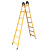 加厚1.5米2米两用梯子人字梯折叠梯单边直梯钢管梯伸缩爬楼梯 加宽加厚2.5米人字梯/不能做直