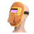 电焊面罩自动变光眼镜全脸防护焊帽氩弧二保变光焊工专用面具牛皮 新欧标面罩送五保护片