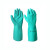 安思尔37-873耐磨耐酸耐油工业劳保手套丁腈橡胶清洁手套防化学品溶剂12副/包 绿色 8 