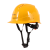 Golmud安全帽 新国标ABS 工地建筑施工作业 工人头盔 防砸透气抗冲击 可定制 黄色