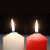 铸固 应急照明蜡烛 加粗家庭用停电照明无烟无味蜡烛长效燃烧 白色两个加烛台