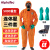 ALPHATEC5000重型连体防化服防苯耐酸碱防液AN耐腐蚀化学品毒气防护服 防化服+手套+靴子 L码
