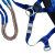 上知科锐 KR-AQD 配腰带 双肩背 围杆带 2.2米后背绳 涤纶 蓝色 双背双保险安全带