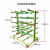 门窗周转架铝型材放置架圆管钢材托料置物推车工厂手推四轮运输货 4层铝型材放置架普通款15壁厚