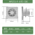 基克孚 遥控双向排气扇卫生间6寸厨房抽风机8寸墙式换气扇窗式排风扇备件 APC15-F6寸150(排风） 