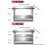 阔爱不锈钢工作台双层饭店厨房操作台工作桌三层切菜桌子打包台打荷台 【加粗加厚】60长40宽80高 双层