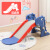 儿童室内滑滑梯秋千组合宝宝游戏家用小型婴幼儿可折叠滑滑梯 小恐龙  薄荷绿