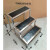 普力捷（PULIJIE）工业不锈钢台阶凳加高2层脚踏凳登高仓库凳 双层黑色加高45*40*50厘米