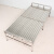 JPHZNB适用于加长2米宽0.7米-1.5米多尺寸不锈钢折叠床双人行军床午休单 全密款不锈钢折叠床 90x199x39cm