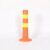 eva警示柱弹力柱隔离杆路障柱防撞PU道路标柱路桩安全桩反光地桩 大红90cm
