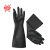 威碟安健加厚工业耐酸碱乳胶手套防防化黑白胶皮手套 威碟40CM黑加厚