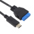 定制主板20p 台式机USB 3.1 USB-C Type C母头转3.0 19pin公头延 20PIN转USB-C公