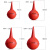 铸固 洗耳球 实验室乳胶洗耳球吸耳球红色吹气球皮老虎 红色90ml 
